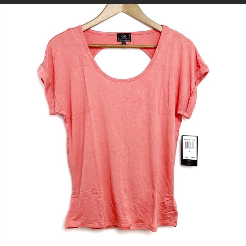 Pink Lotus Cut Out T-Shirt